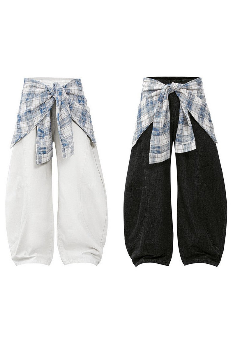 Detachable Scythe Wide Jeans