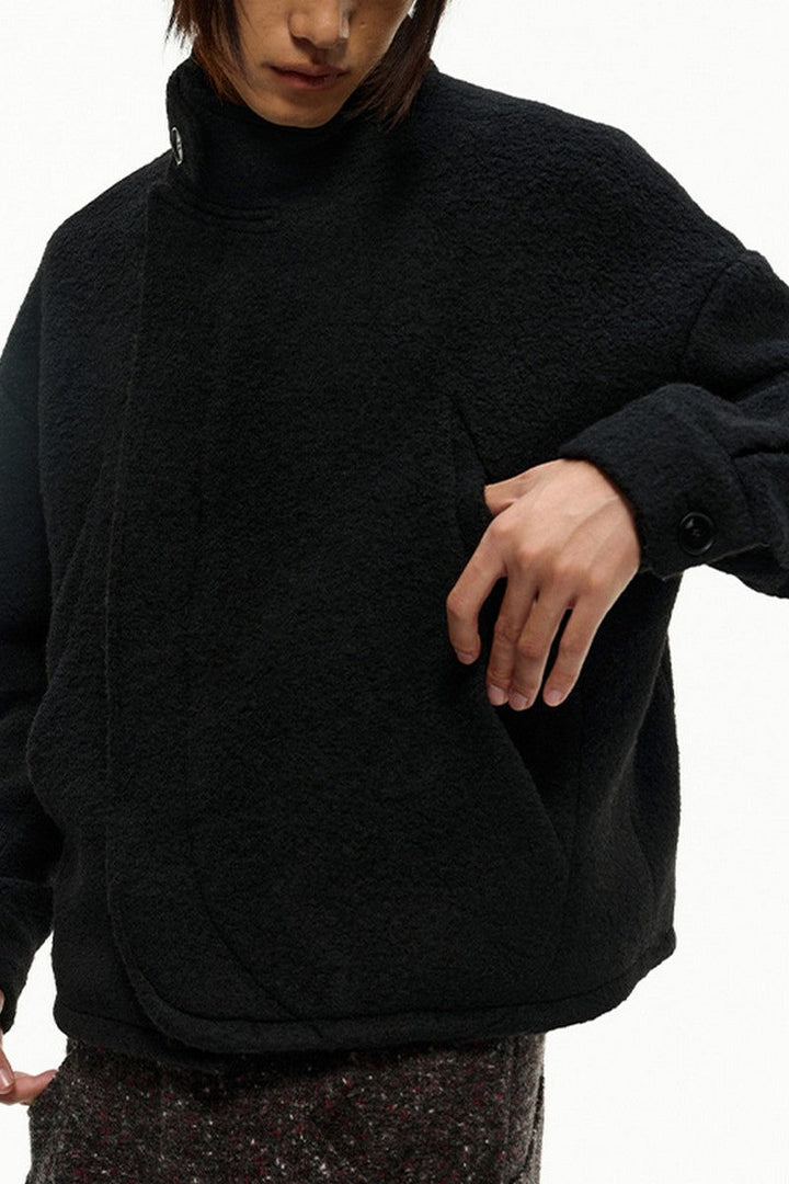 Curly Wool Buckle Jacket