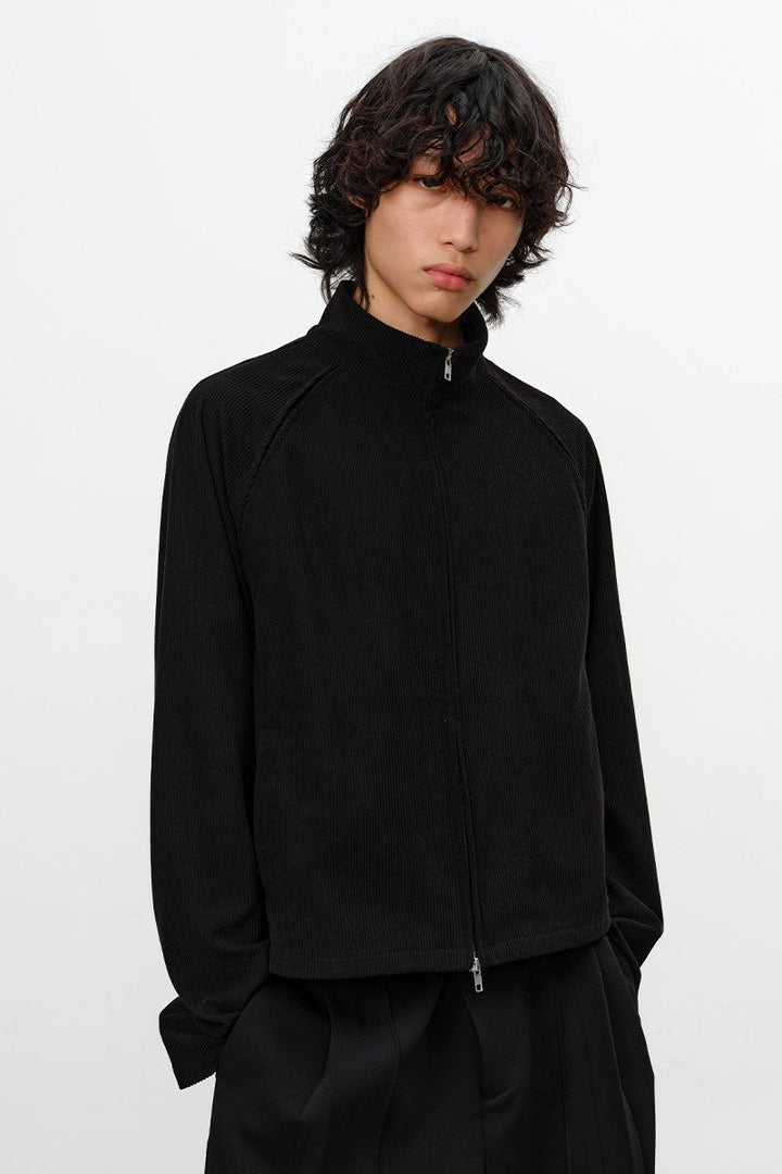 Corduroy Double Zip Jacket