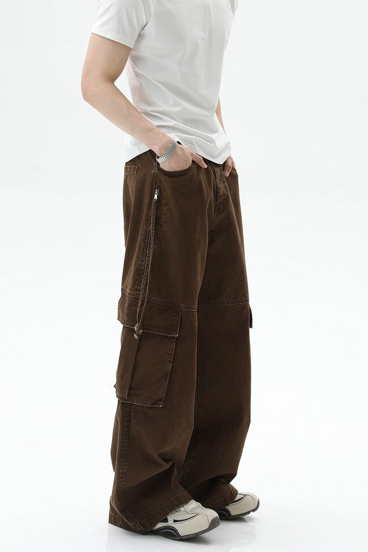 Deconstructed Cargo Denim Jeans