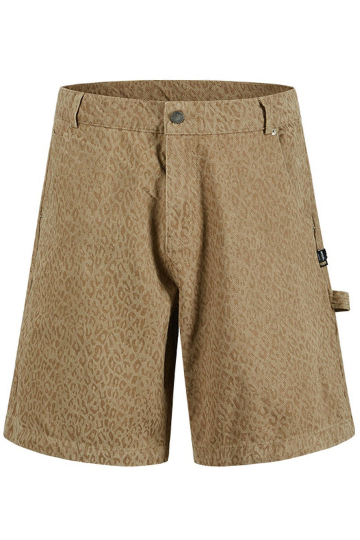 Leopard Cargo Shorts