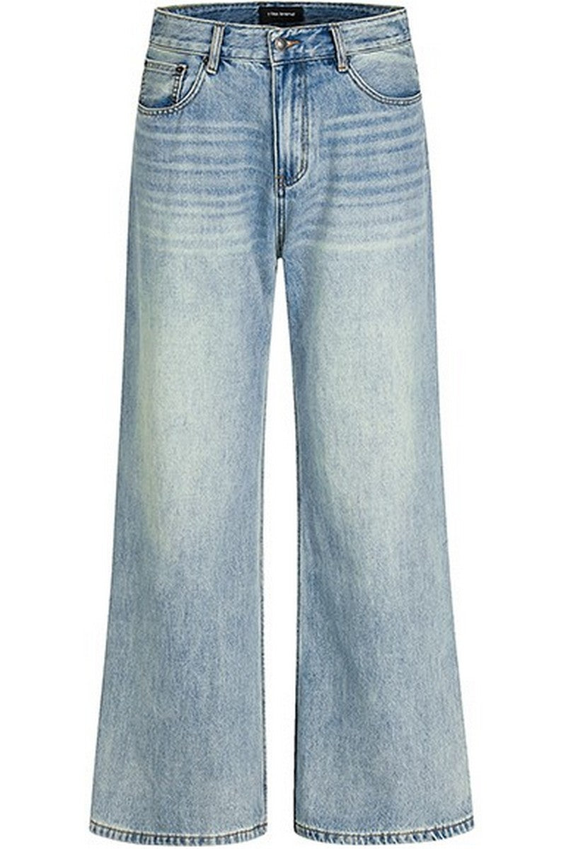 Washed Blue Cleanfit Jeans