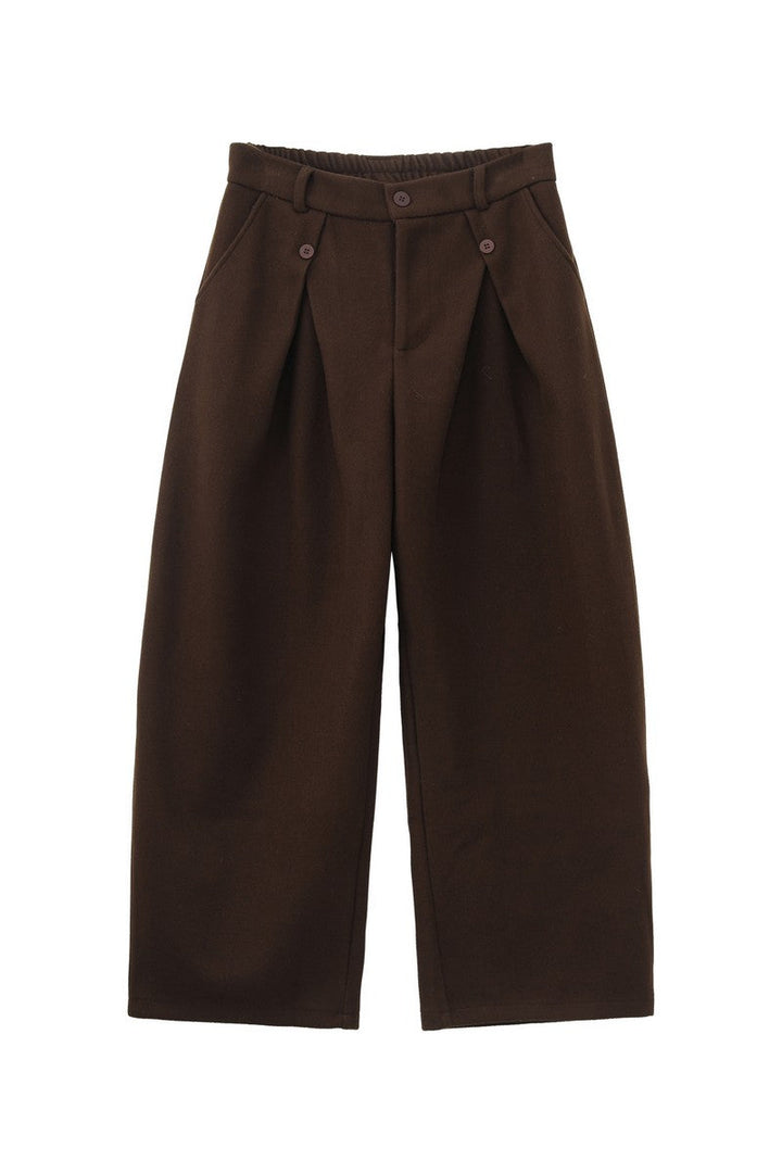 Vintage Wool Wide Leg Trousers