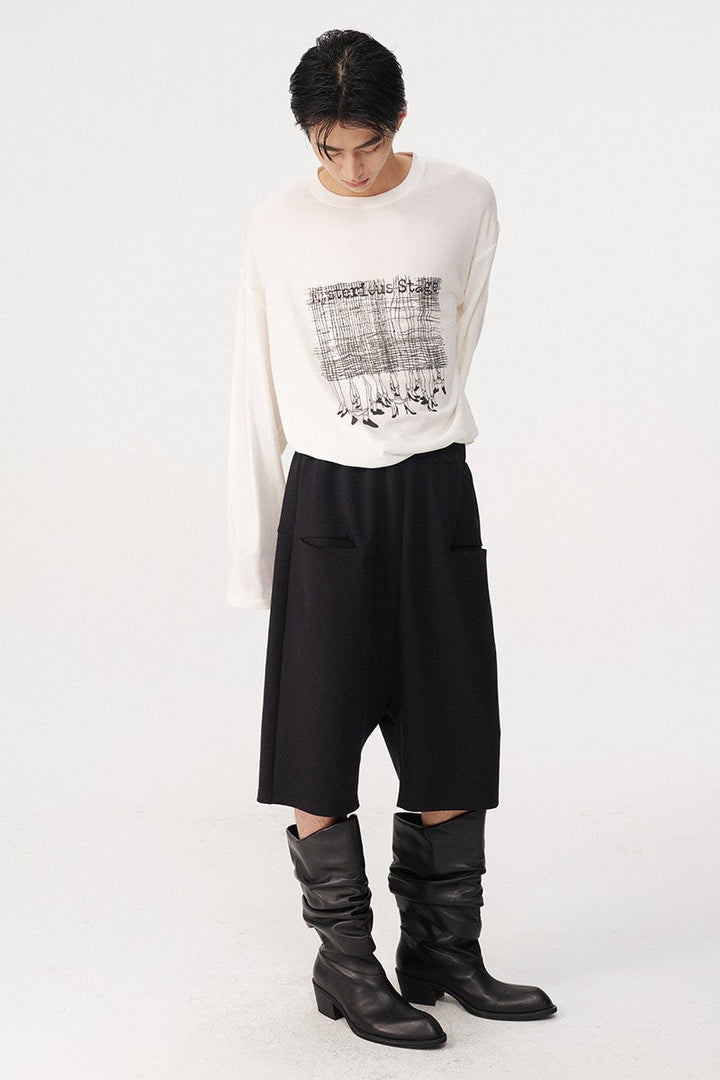 Low-Rise Tencel Shorts