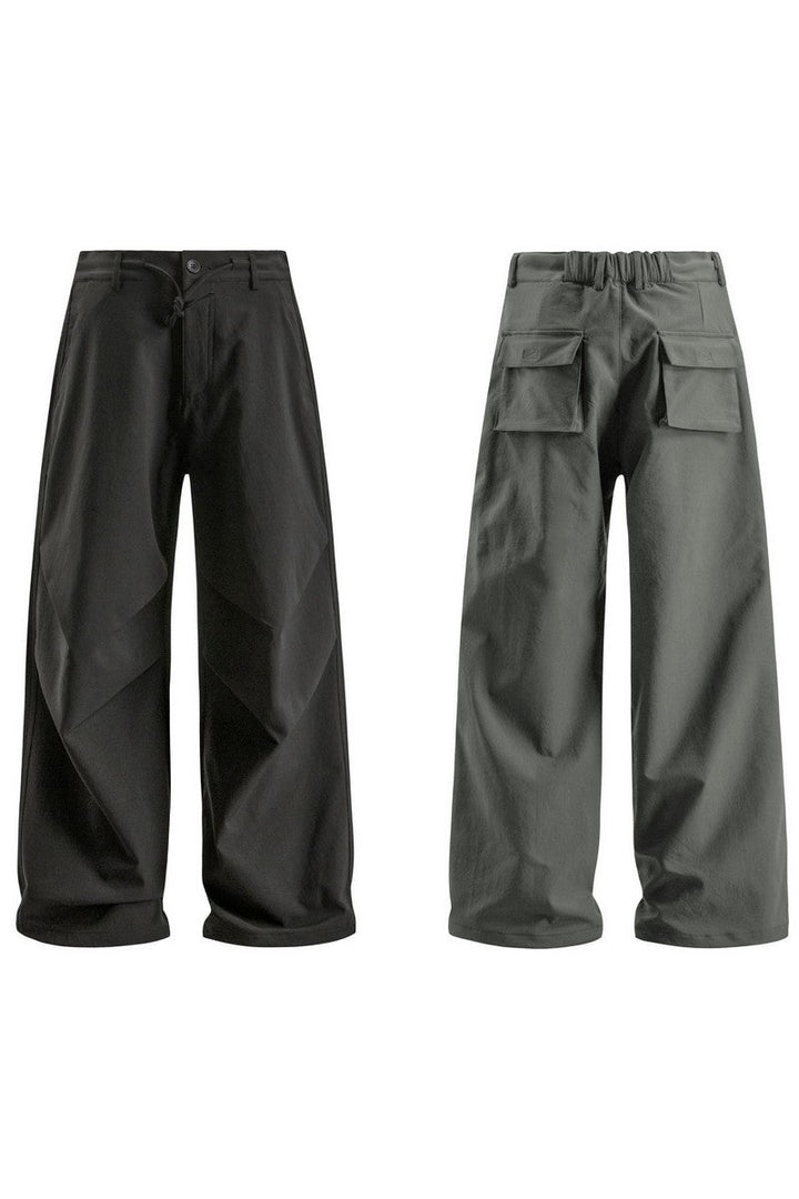 Wrinkled Paratrooper Cargo Pants