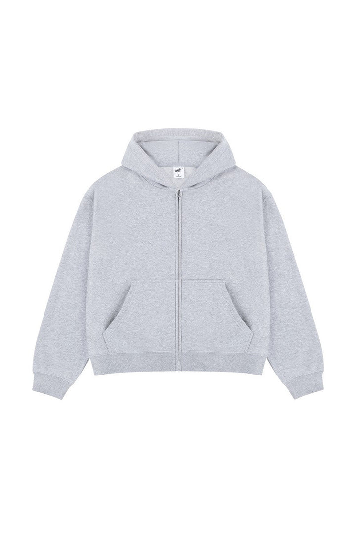 Boxy Heavyweight Zip-Up Hoodie