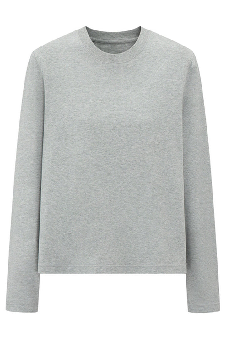 Brushed Cotton Long Sleeve Tee