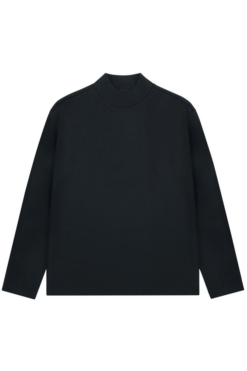 Fleece Lined Thermal Mockneck Tee