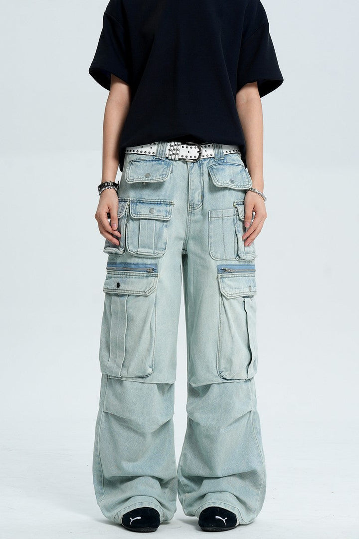 Vintage Multi Pocket Cargo Jeans