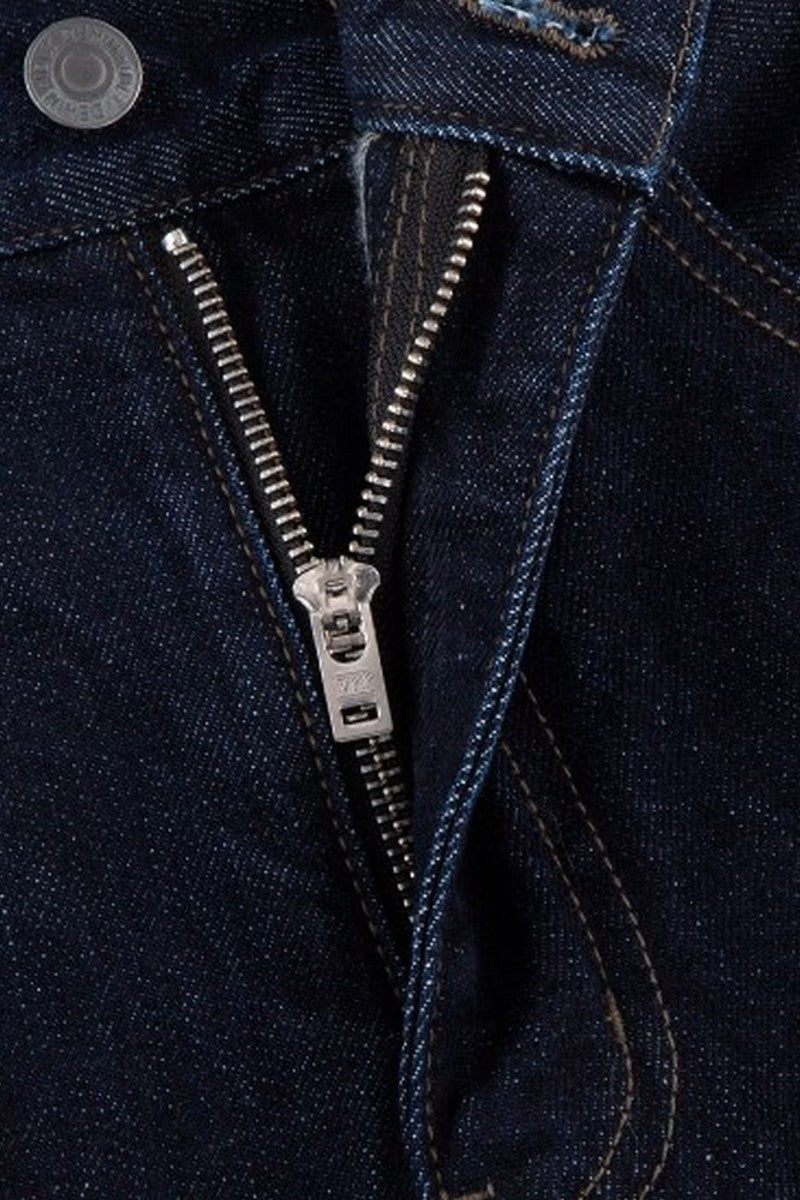 Raw Washed Straight Leg Jeans