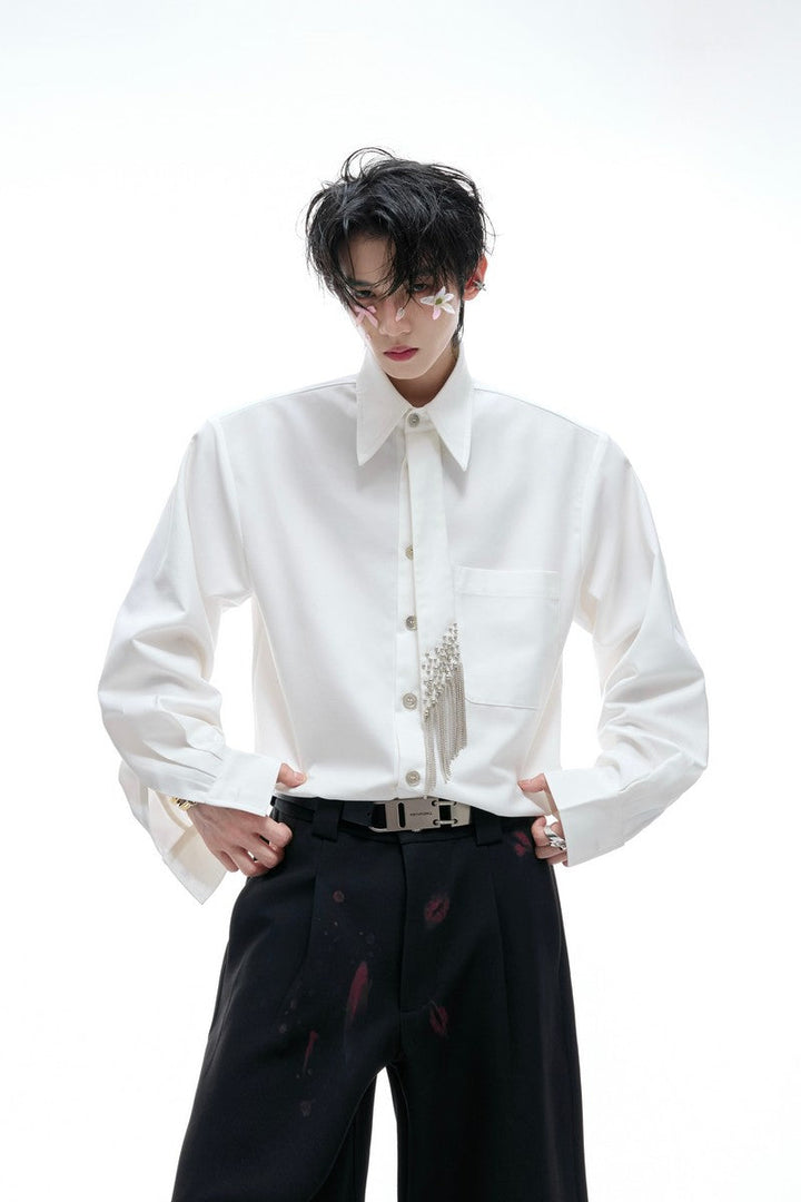 Structured Tie Detail Shirt