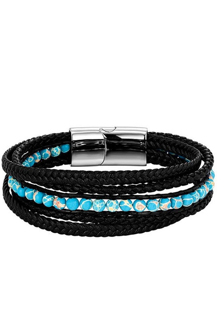 Lava Turquoise Braided Bracelet