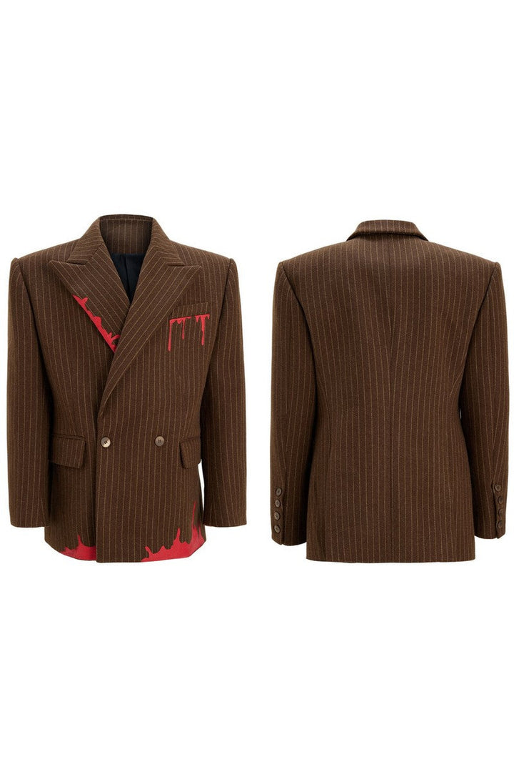 Vintage Stripe Wool Blazer