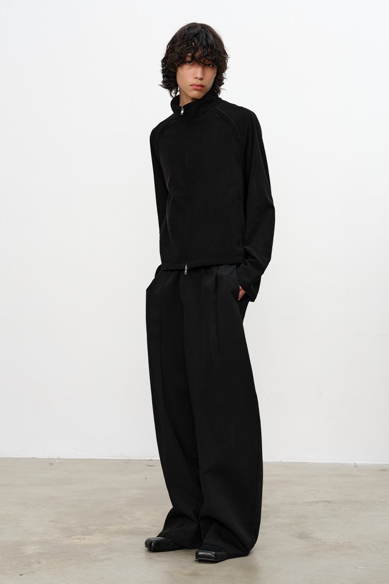 Corduroy Double Zip Jacket