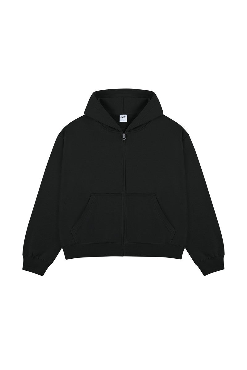 Boxy Heavyweight Zip-Up Hoodie