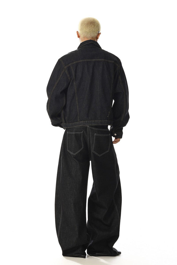 Raw Denim Utility Jacket