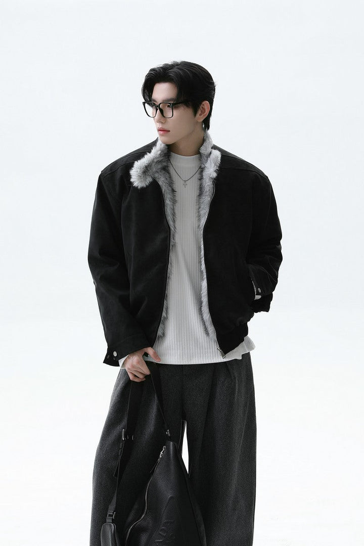 Fleece Lined Harrington Jacket