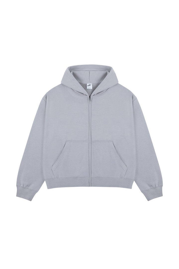 Boxy Heavyweight Zip-Up Hoodie