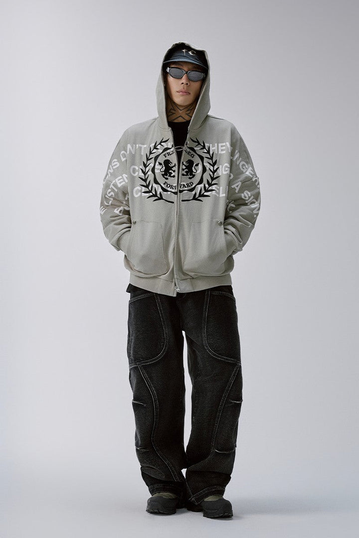 Deconstructed Cargo Denim Jeans