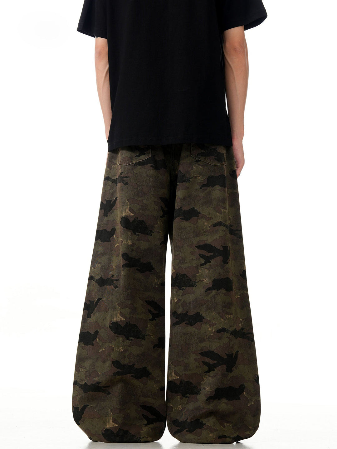 Camo Washed Cargo Jeans