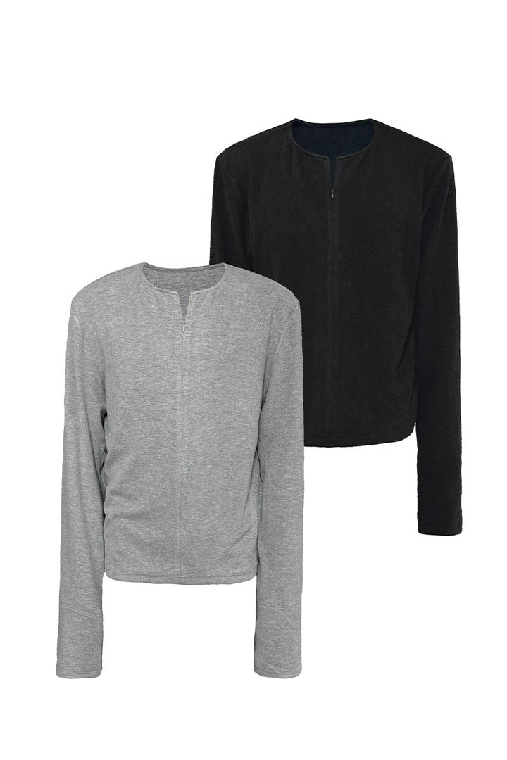 Half Zip Fitted Long Sleeve