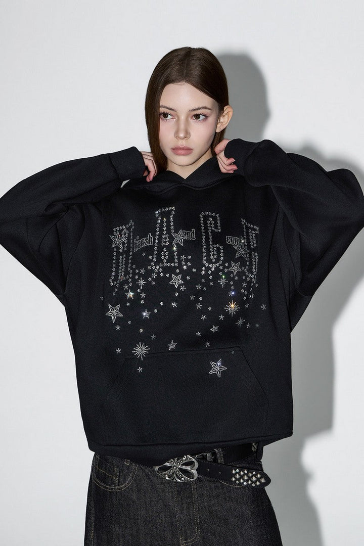 Galaxy Rhinestone Street Hoodie