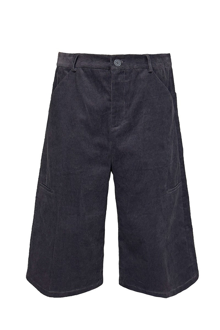 Corduroy Stripe Capri Shorts