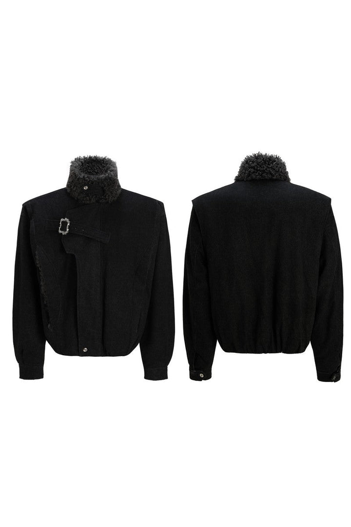 Fur Collar Padded Parka Jacket