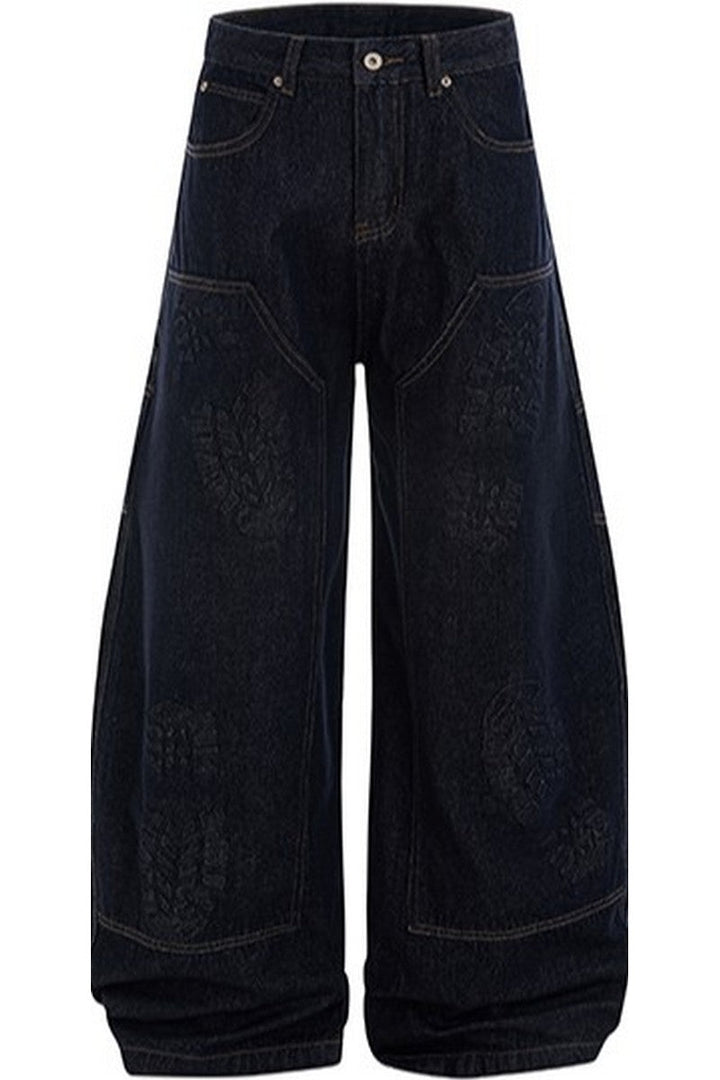 Flared Raw Denim Carpenter Jeans