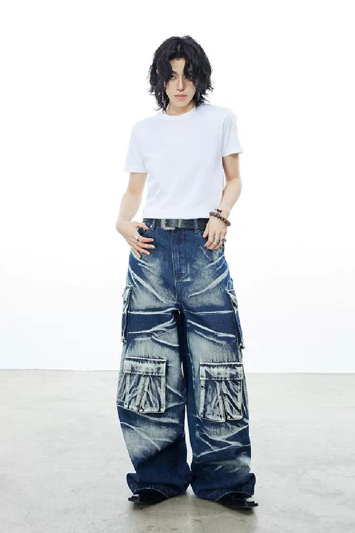 Heavy Washed Oversized Jeans