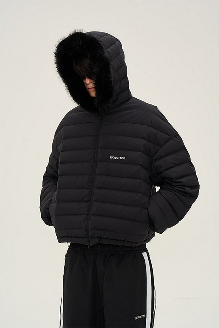 Oversized Detachable Fur Down Jacket