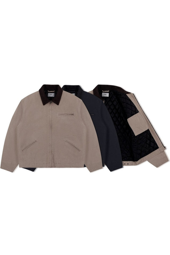 Washed Canvas Padded Detroit Work Jacket