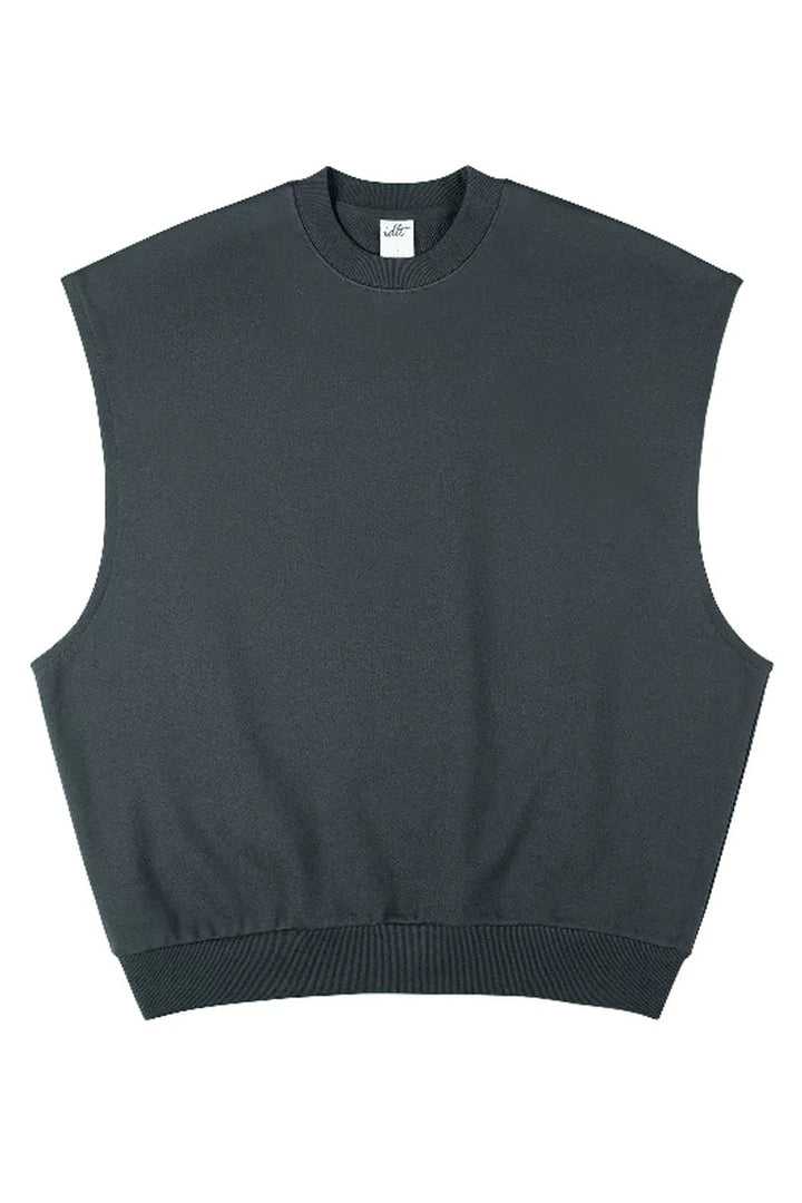 Heavyweight Sleeveless Hoodie Vest