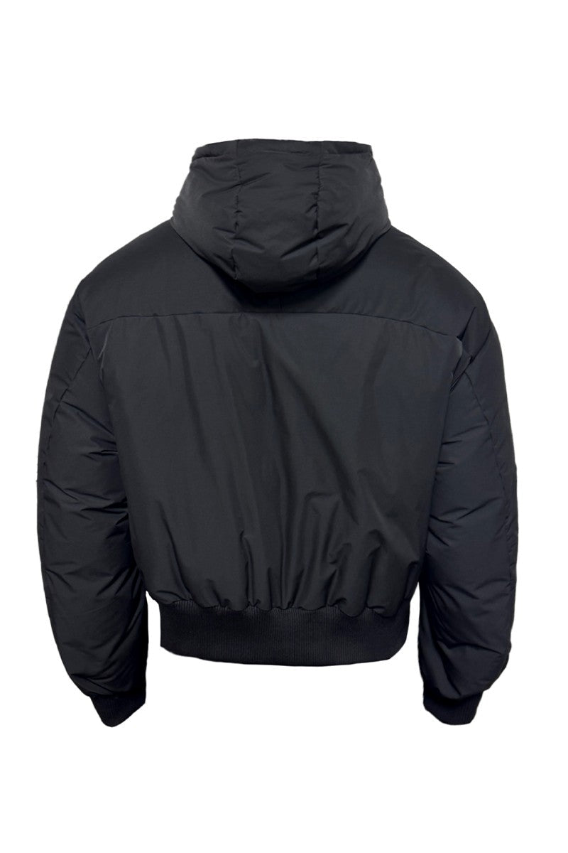 Asymmetrical Placket Puffer Jacket