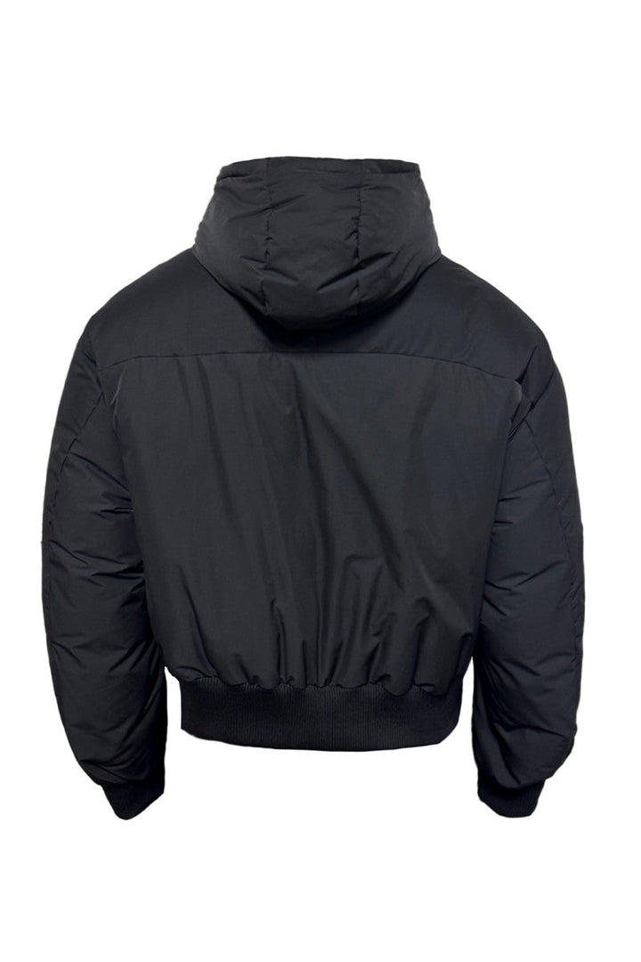 Asymmetrical Placket Puffer Jacket