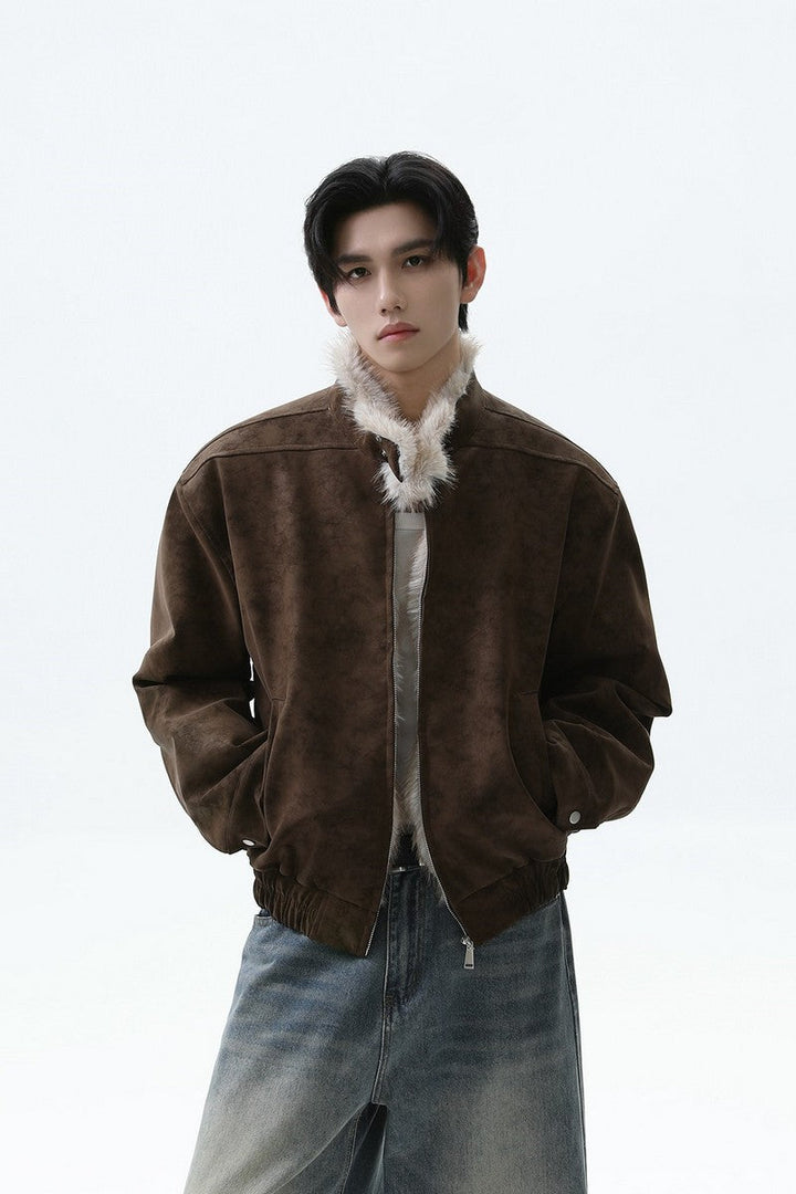 Fleece Lined Harrington Jacket