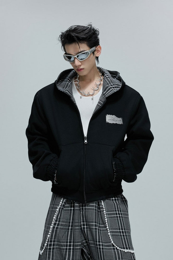 Reversible Houndstooth Pearl Jacket