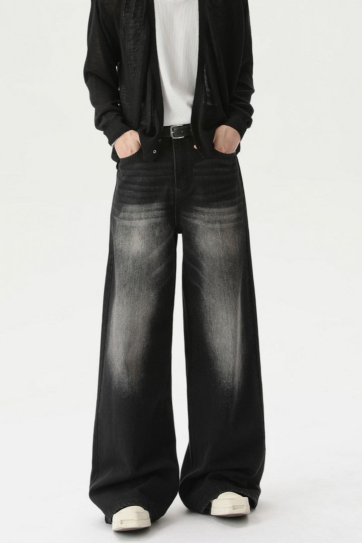 Washed Vintage Straight Leg Jeans
