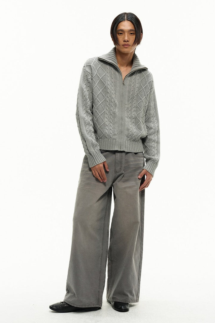 Sunfaded Washed Grey Jeans