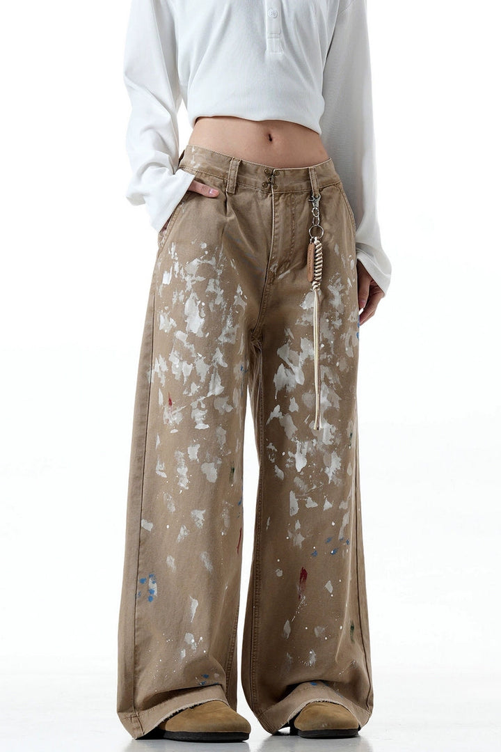 Paint Splatter Graffiti Cargo Pants
