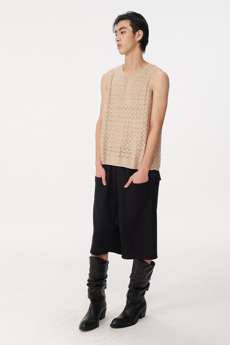 Low-Rise Tencel Shorts