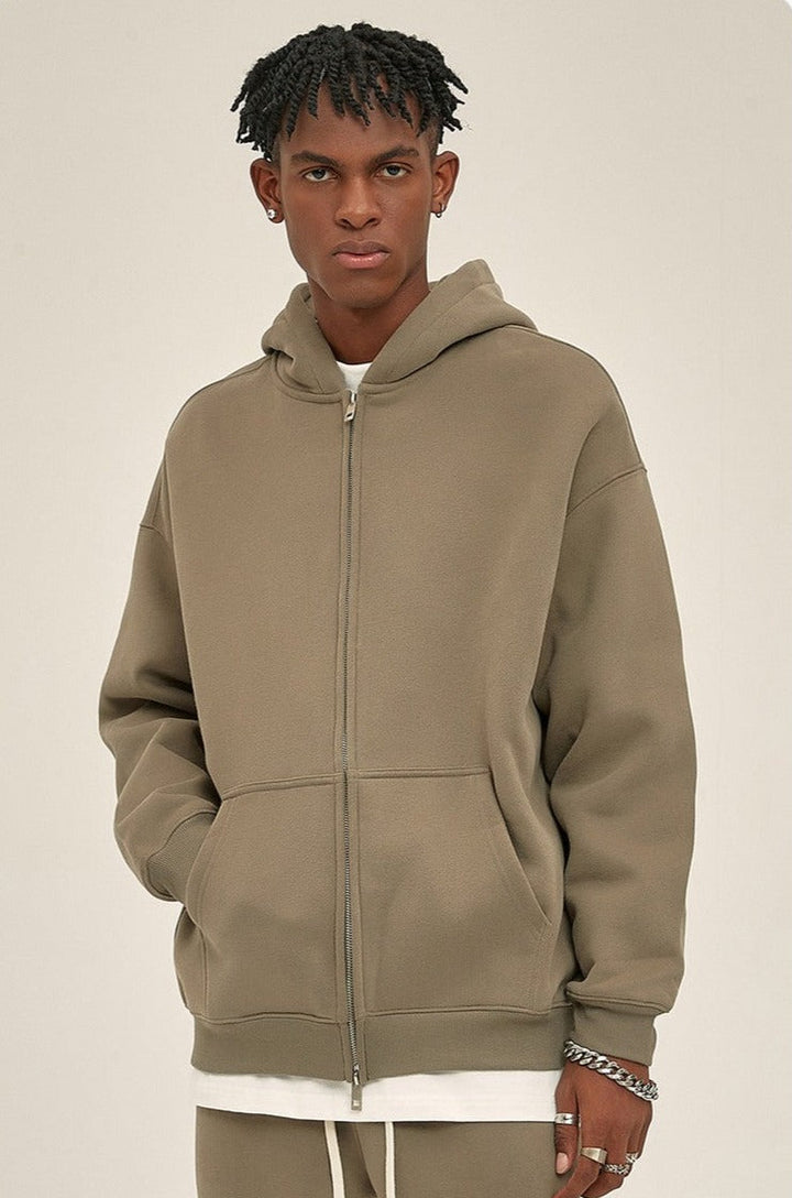 Fleece Zip Up Hoodie