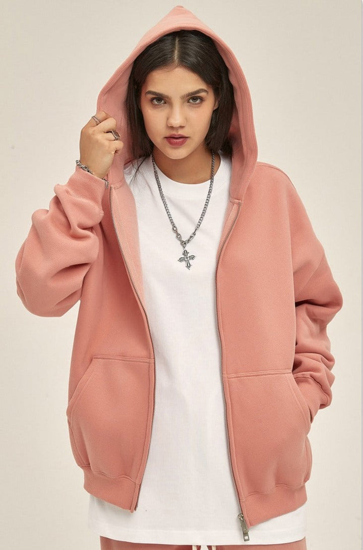 Fleece Zip Up Hoodie