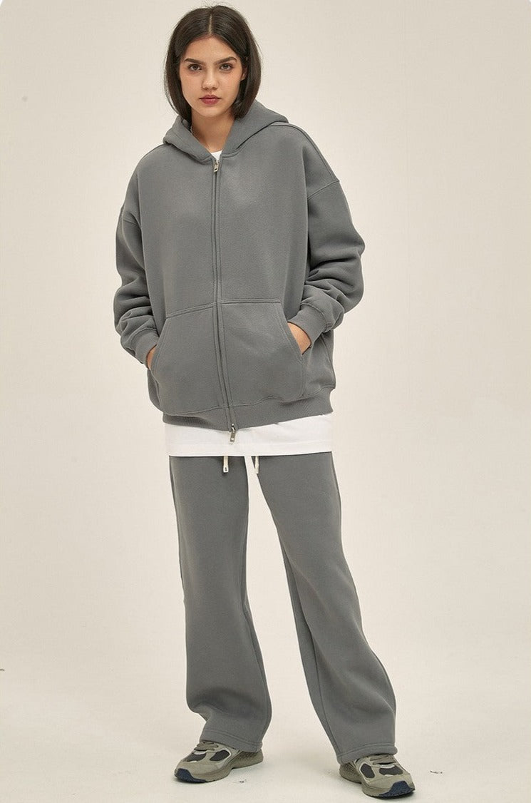 Fleece Zip Up Hoodie