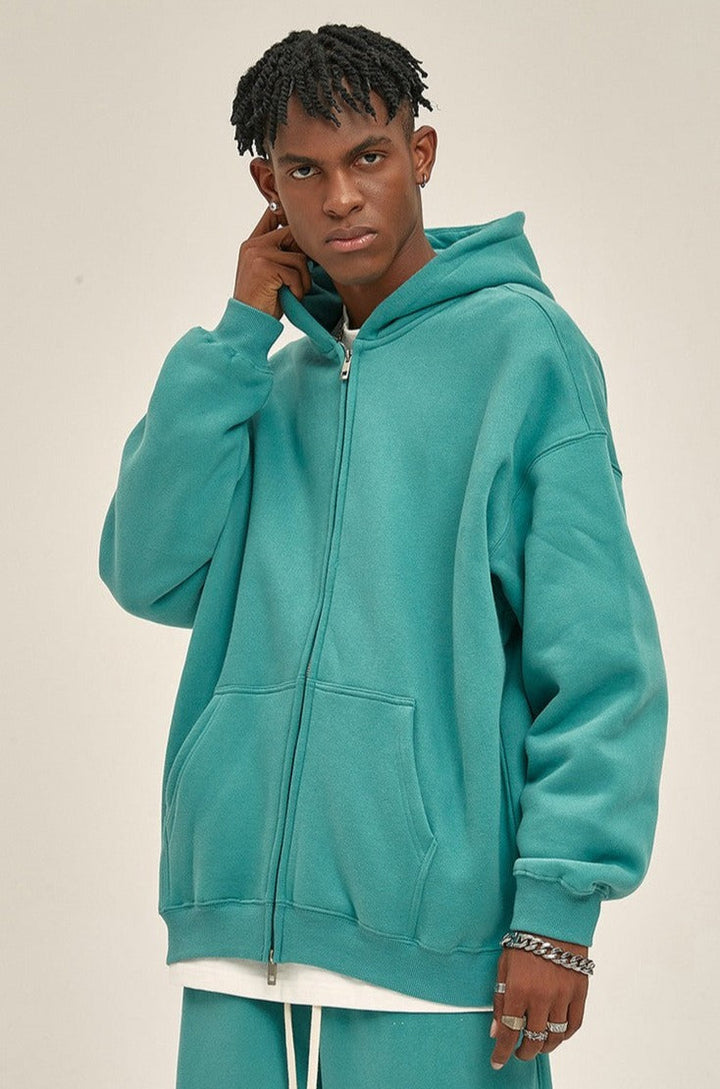 Fleece Zip Up Hoodie