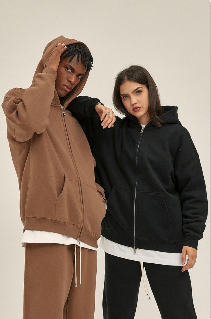 Fleece Zip Up Hoodie