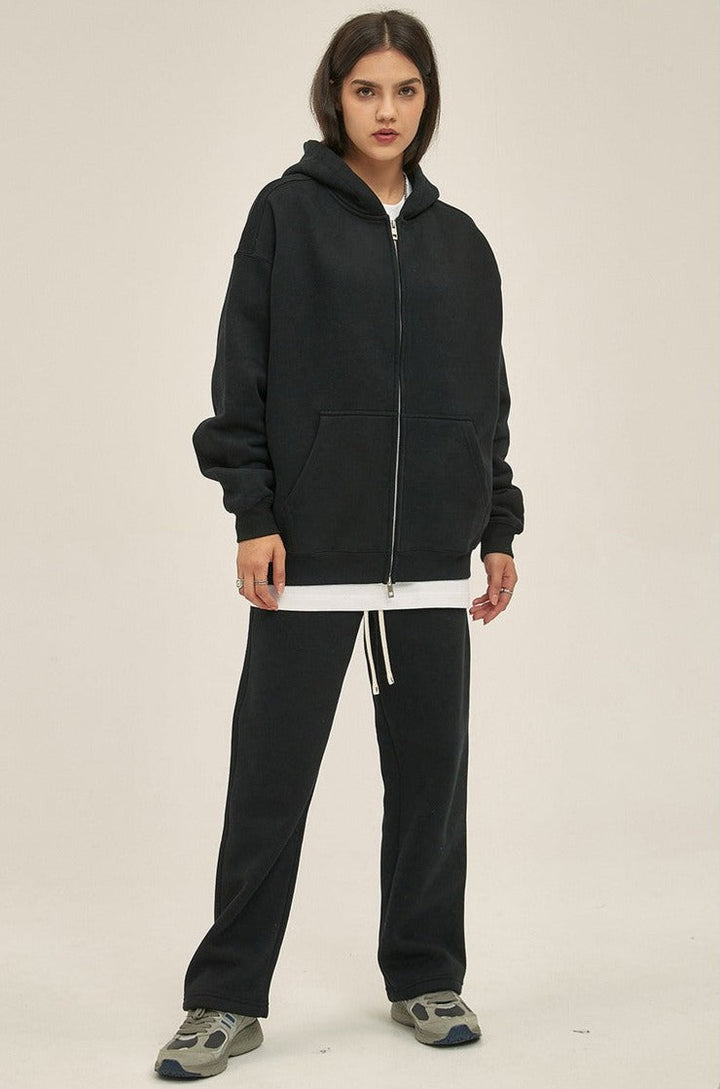 Fleece Zip Up Hoodie