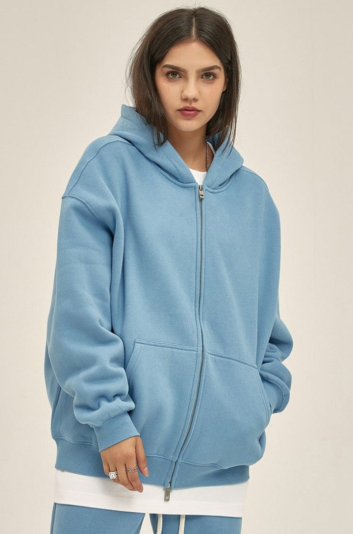 Fleece Zip Up Hoodie