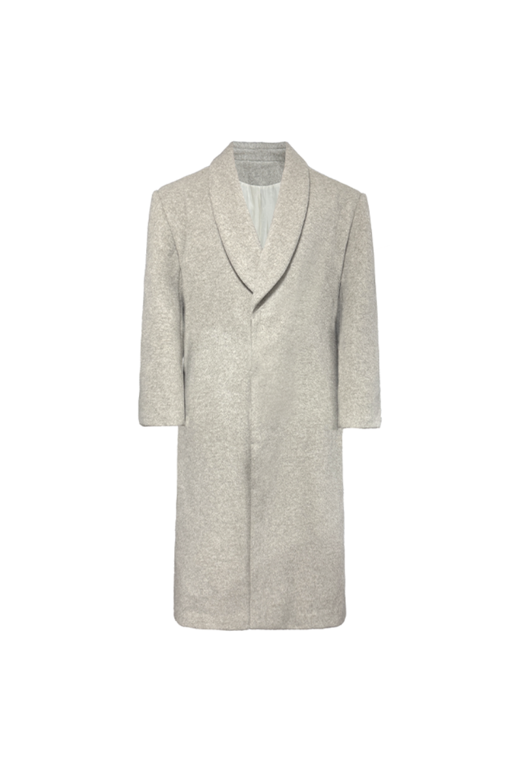 Wool Peaked Lapel Tailored Coat