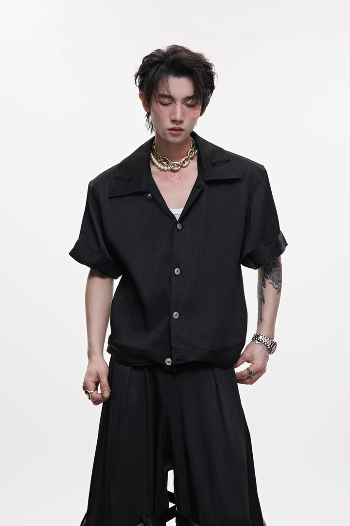 Textured Short Sleeve Shirt